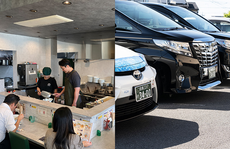 住関連、飲食、交通など暮らしのインフラとなる事業の展開